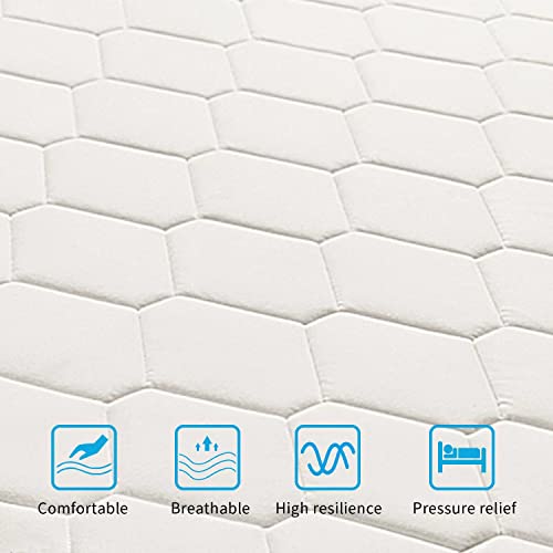Eiue Queen Hybrid Mattress 10 Inch Innerspring,Memory Foam Hybrid,Medium Firm,White #TOP2