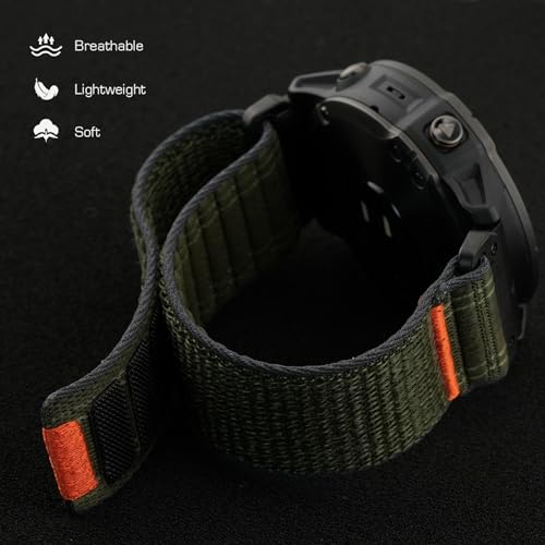 Correa deportiva de nylon para relojes Garmin 26mm miniatura 4
