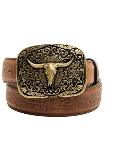 Cody James Men's Long Horn Buckle Belt - CJAFA24BT3-BN 38