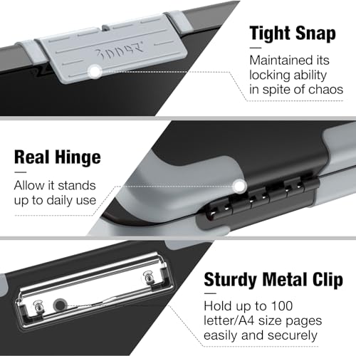 image for Sooez Toughest Clipboard with Storage, Internal Pen Pouch Included, Le