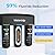 Waterdrop TSB-ALK 8 Layer High Capacity Slightly Alkaline Under Sink Water Filter and Waterdrop Spin Down Sediment Filter, Reusable Whole House Water Filter System