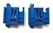 TrainLab Track Adapters Compatible with Trackmaster (Gray 2014+) to Trackmaster (Brown 2009) Train Tracks (2pc) (Blue)