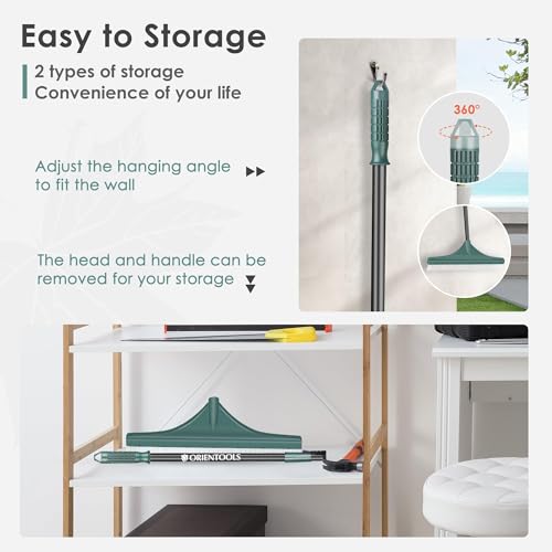 ORIENTOOLS Grass Rake for Artificial Grass, Turf Rake Artificial Lawn Brush with Adjustable Steel Handle 80 to 130 CM Garden Tools Fake Grass Brush for Lawns and Carpet 5 ORIENTOOLS Grass Rake for Artificial Grass, Turf Rake Artificial Lawn Brush with Adjustable Steel Handle 80 to 130 CM Garden Tools Fake Grass Brush for Lawns and Carpet - Image 5