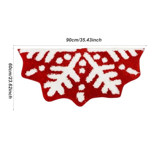 Tapis de douche flocon de neige en textile doux de qualité supérieure