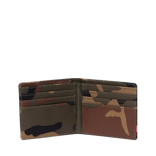 Image of Herschel Supply Co. Unisex Roy Wallet Woodland Camo /Black Label One Size