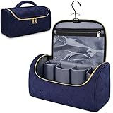 Mancro Padded Travel Case Compatible with Dyson Airwrap Complete Styler, Blue