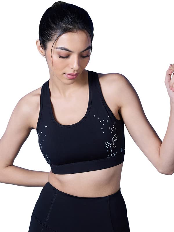 NYKD All Day Sports Bra with CrissCross Straps and Back Closure with