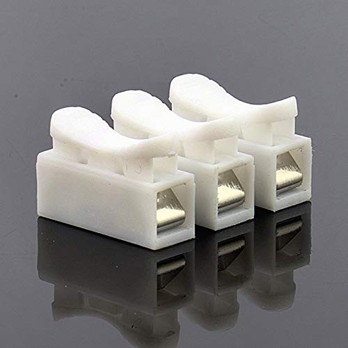 Davitu 500 Or 1000Pcs/lot CH3 LED Connection Terminal Strip Light Wire Connecting Electrical Cable Clamp Block Connector - (Color: White, Pins: 500Pcs)
