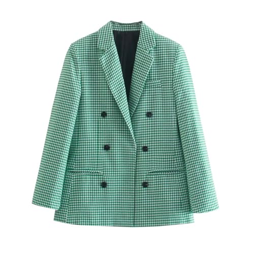 Veste de travail pied-de-poule femme pour look chic décontracté