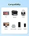 2 Prong Power Cord Fit for Samsung Soundbar Subwoofer Sound Bar Wireless Surround Speakers HW-K950 HW-KM57C PS-WM20 HW-K370 HW-Q90R and More Soundbar Replacement Cable