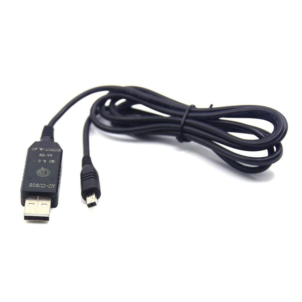 Adattatore USB QC3.0 Cavo DC per Samsung AA-E9 AA-E8 AA-E7 AA-E6A AD44-00101A 00091A VP-DX200(i) VP-DX2050 VP-DC175WB