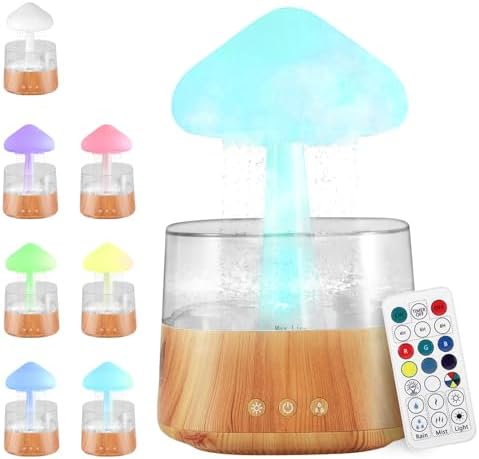 Towwoo Humidificador de Nube de Lluvia con Control Remoto, 3 en 1...