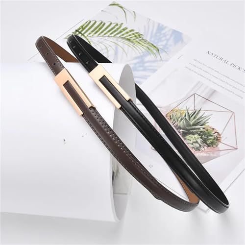 Women PU Leather Thin Waist Strap Metal Accessories Basic Belt Women Casual Porous Adjustable Belts4