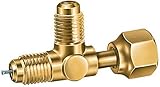 JB Industries A31851 FE SAE Swivel Tee with Depressor and Nut on Run, 1/4