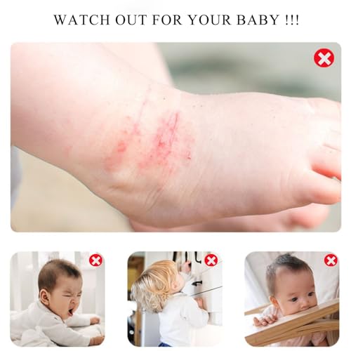 Fhlbestyu 6/2/4 Meter Kantenschutz Baby with 4 Ecken Kantenschutz, Eckenschutz Baby Selbstklebend, Glastisch Edge Corner Protection für Baby Weich Tischkantenschutz Klebebänder