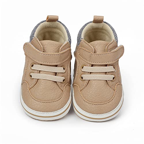Image of RVROVIC Baby Boys Girls Anti-Slip Sneakers Soft Ankle Boots Toddler First Walkers Newborn Crib Shoes