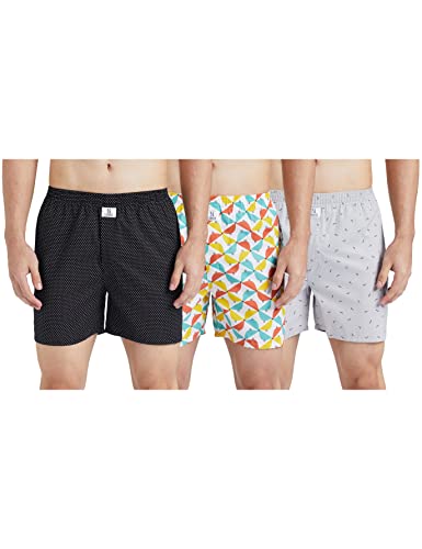 Image of Longies Men's Cotton Printed Regular Boxer Shorts