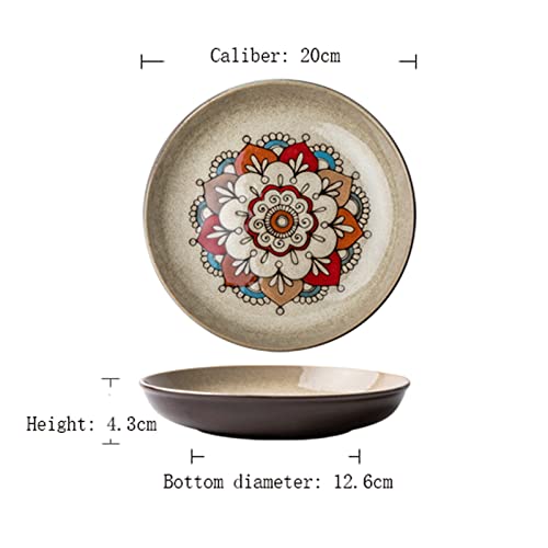 Prachtige kom Porseleinen Kom Chinese Keramische Salade Kom Huishoudelijke Persoonlijkheid Ronde Handgeschilderde… - Afbeelding 7