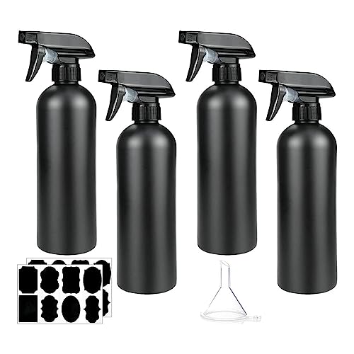 Pyanegn Pack de 4 Frascos,500 Ml, Plasticas, Peluqueria,Botella Vegetal para Cabello,Limpieza