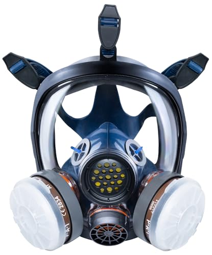 Parcil Distribution - PT-100 Full Face Respirator Mask - A1P2 - Air Purifying Organic Vapor & Particulate