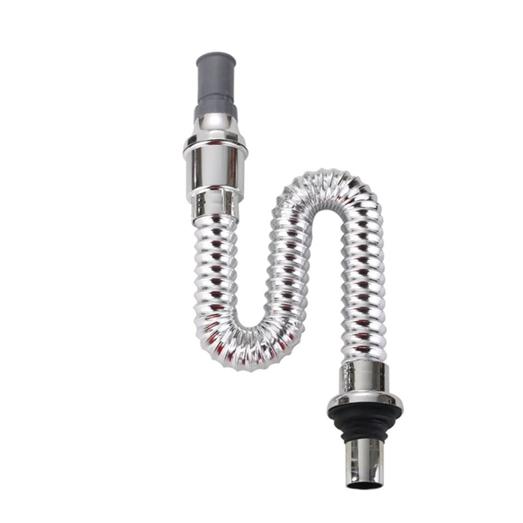Tuyau de lavage flexible pour puits de cuisine et lavabo moderne 80 cm