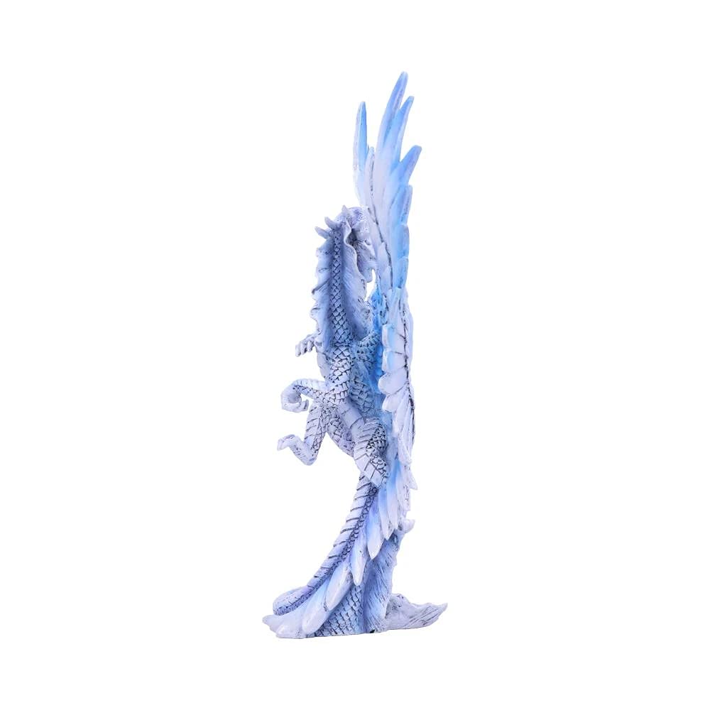 Nemesis Now Anne Stokes Age - Figura de dragón Plateado para Adultos, Color Blanco, Talla única