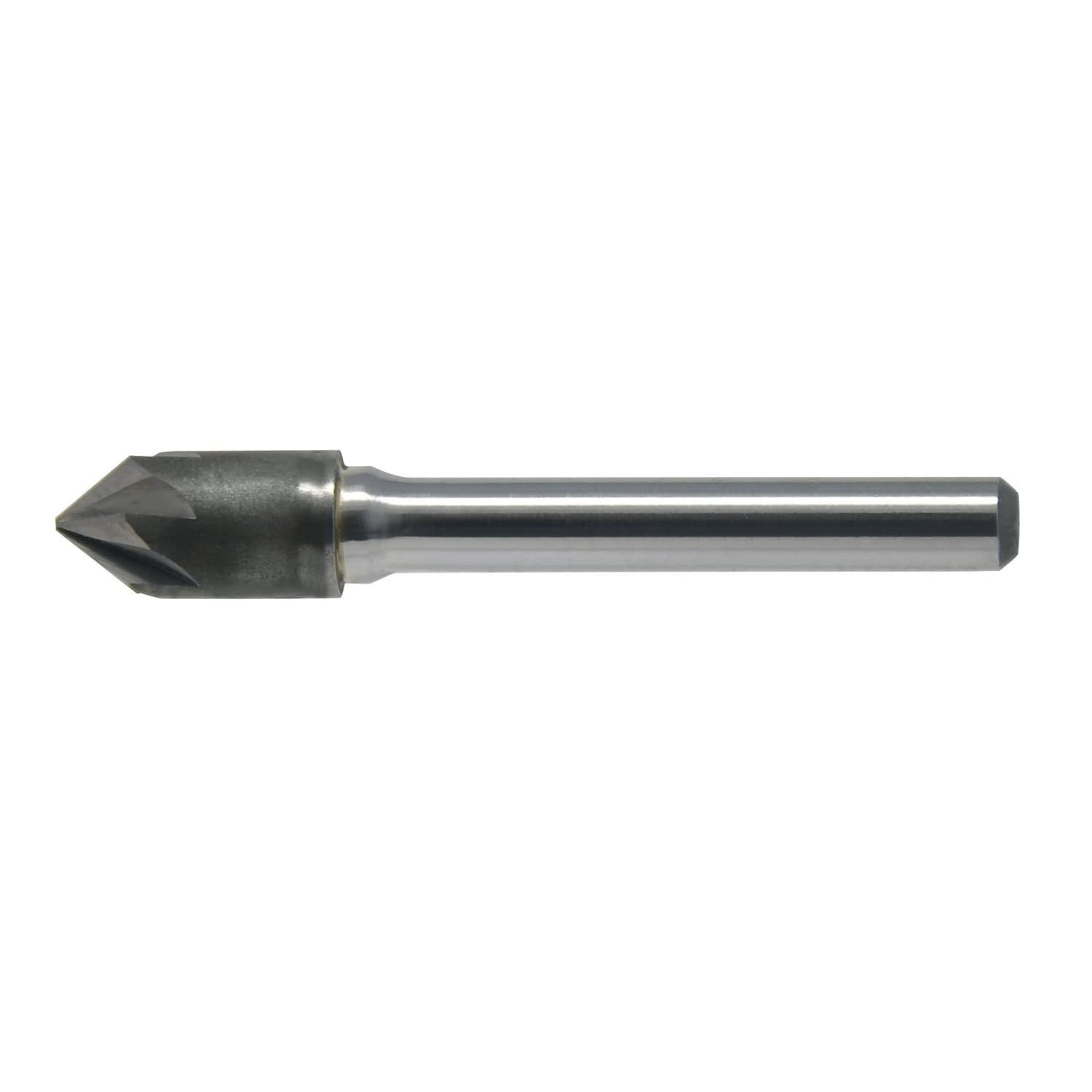 Cleveland C46382 11006 Imperial Split Point Countersink, 3/4 in Dia Body, 1/2 in Dia Shank, 6 Flutes, 80 deg Included, Carbide (Each)
