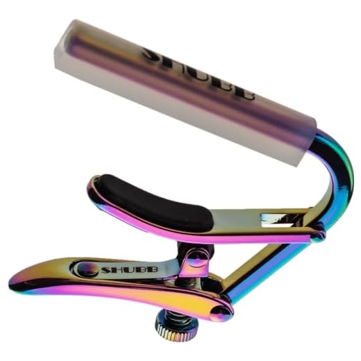 Shubb Capo® C2P Royal Paua Pearl - Cejilla para guitarra de concierto (nailon), color perla paua