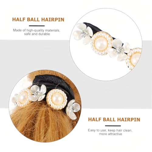 Magischer Haarknoten, haarknotenmacher，Perle Blumen Haar Dutt Maker，Haarhalter Haar Styling Werkzeug，Haarknoten Former Set für Kinder Mädchen Frauen，4 Stück