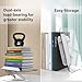 BYMECOST Acrylic Book Stand for Reading, Adjustable Book Holder with 360° Rotating Base & Elastic Page Clips, Foldable Desktop Riser Stand for Cookbook,Laptop,Tablet,Music Scores,Recipe,Textbook