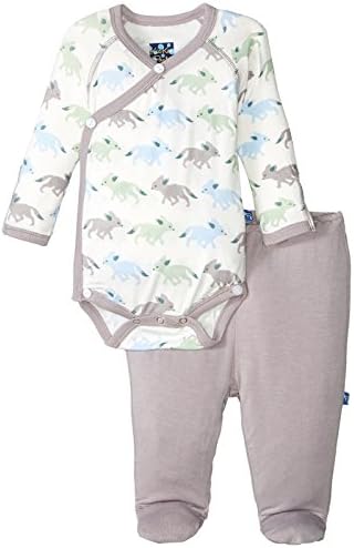 Kic Kee Pants Baby Boys' Kimono Newborn Gift Set W/Elephant Box Prd-kpkgsb152-ndf