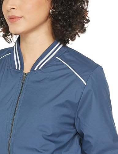 Image of Qube By Fort Collins Polyester, Standard Length Women's Lightweight Quilted Bomber Jacket Stylish, Packable, And Air-Resistant Outerwear For Winter