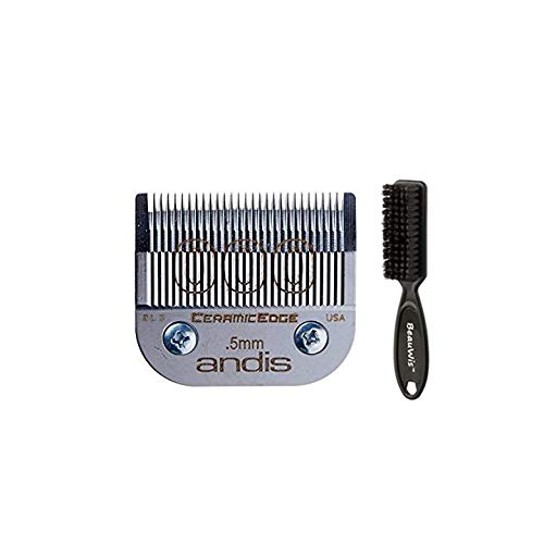 Andis CeramicEdge Detachable Andis Clipper Blade # 000 Bundled with BeauWis Blade Brush
