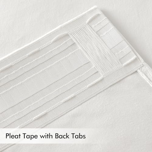 Image of MIULEE White Velvet Pinch Pleat Blackout Curtains W52 X L90 Inches | 2 Panels,Luxury,Thermal Insulated,Super Soft,Elegant Decor,Back Tab & Rod Pocket,for Bedroom Living Room