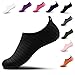 Steppli Badeschuhe Wasserschuhe Strandschuhe Schnell Trocknend Schwimmschuhe Breathable Aquaschuhe Surfschuhe f&uuml;r Herren Damen Streifen Schwarz EU39