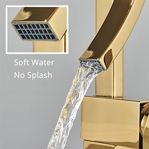 Robinet mitigeur de lavabo cascade pour éviter les éclaboussures - 5