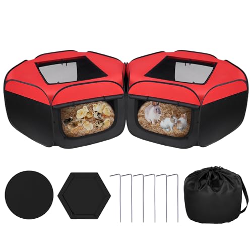 MULTIFUNZIONALE: il nostro box per animali domestici ha uno spazio ampio (86.6’’x20.5’’/220x52cm) per pulcini, gattini, cuccioli, conigli, criceti, cincillà e altri piccoli animali. Utilizzalo come incubatrice per pulcini, tenda da viaggio per animali domestici e gabbia temporanea per piccoli animali.