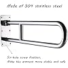 Grab Rails for Bathroom -Handrails,Grab Handles Safety,Handrails Bar Folding Polishing Bathroom, Toilet Handicap Handrail RLY Disabled Shower-Skid Support Handle Towel/Mir