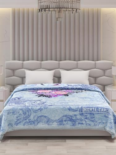 Image of Monte Carlo Rustom (1300 GSM) Luxury 3 Ply Double Bed Blanket for Heavy Winter Size (2.20 m x 2.40 m) 7 KG