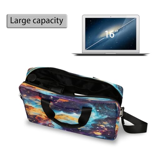 Maletín para laptop Galaxy Universe Space hasta 16 pulgadas miniatura 5