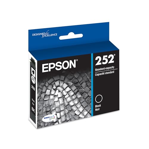Image of Epson 252 Genuine Black Ink Cartridge Standard Capacity T252120