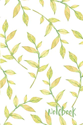 Notebook: Everyday Ruled Journal for Writing: Yellow Leaves Pattern Lined Book - For Yourself or as Gifts for Her or Him image 2