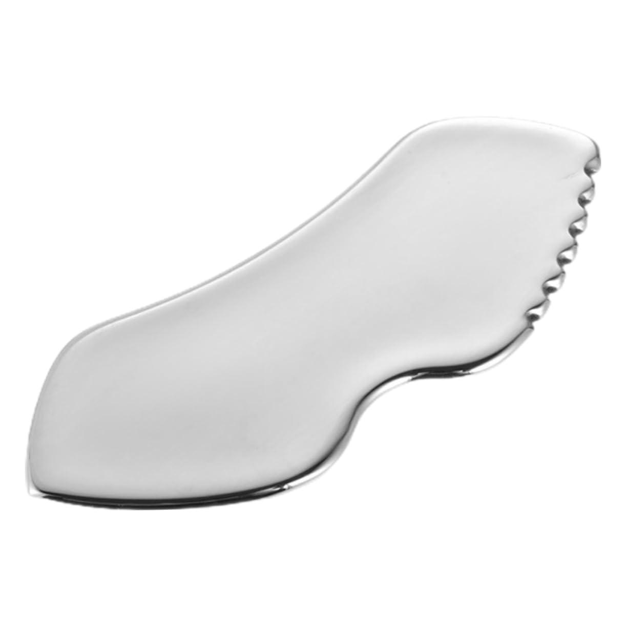 FOMIYES Facial Massager Gua Sha Scraping Tool Double Chin Reducer Stainless Steel Face Scraper Smooth Edges for Sensitive Skin