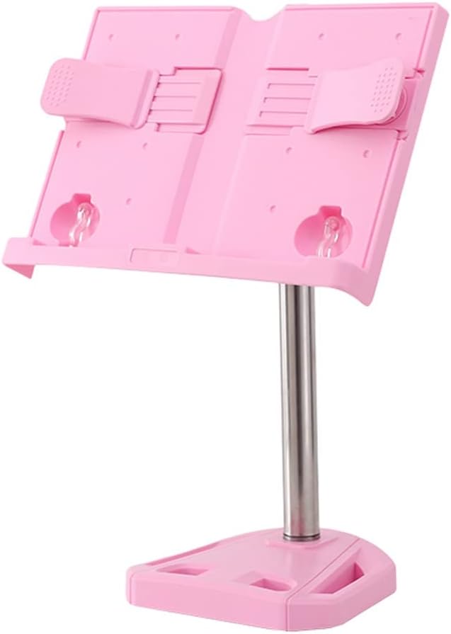 Book Stands and Holders for Reading Book Stand Flexible Folding Document Holder Adjustable Reading Height and Angle for Hard Covers, Paperbacks for Kitchen and Office