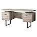 Monarch Specialties Computer Desk with Drawers - Contemporary Style - Home & Office Computer Desk with Metal Legs - 60
