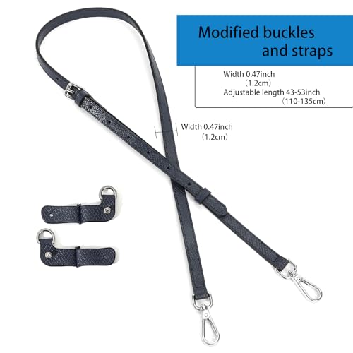 Image of Leather Purse Straps Replacement Shoulder Strap Leather Adjustable Crossbody Strap Suitable for Long champ Handbags