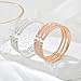 Ecesha Bling Nulti-layer Bridal Crystal Rhinestone Cuff Bracelet Adjustable Bangle for Women Jewelry Gift Wedding Formal Prom Party (6 Rows & Gold Plated, Suitable for 6.5-7.5