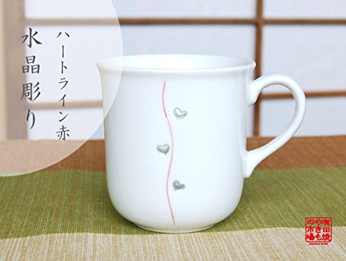 ハート柄の黒い陶器カップ LEMONed ONLINE SHOP