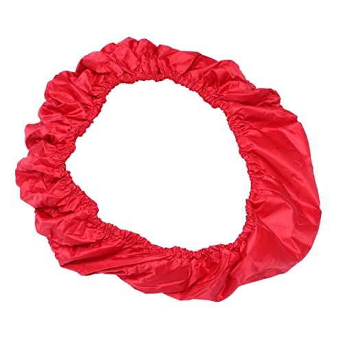 Protection ronde pour trampoline Homoyoyo rouge contre le risque de blessure