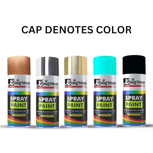 Image of Kingston Acrylic Spray Paint for Metal, Wood, Wall & Plastic, Multi-Surface DIY Paint, Quick Dry, Neon Green Finish, 400ml Can, 1 Pc